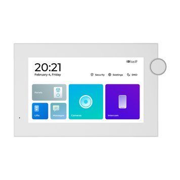 IP-видеодомофон Bas-IP AZ-07LL Linux 7" white с возможностью горизонтального и вертикального монтажа