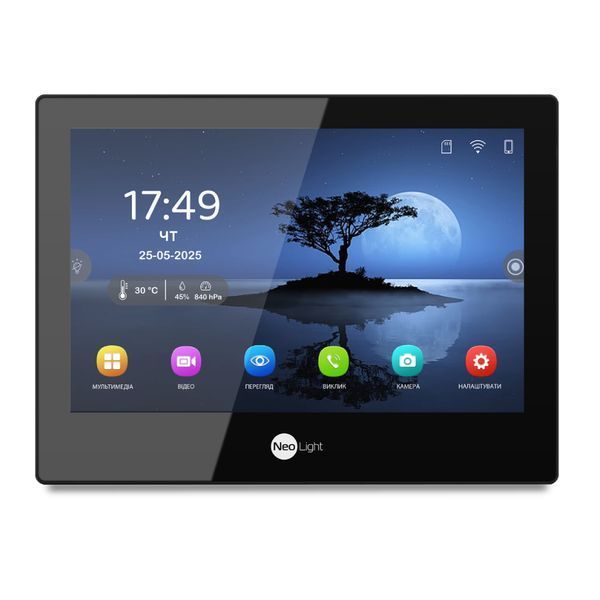 Комплект Neolight ALPHA Hybrid HD KIT B/SilverP: гибридный видеодомофон 8" с Wi-Fi и 2 Мп видеопанель 301765 фото