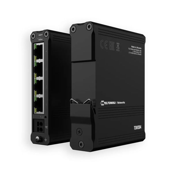 Сетевой коммутатор Teltonika TSW304 неуправляемый 4PORT Gigabit, DIN Rail Switch (TSW304000000) 251070 фото