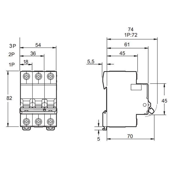 Автоматичний вимикач Lightwell MCB 3P 32A (DZ-47-63 C32) 256725 фото
