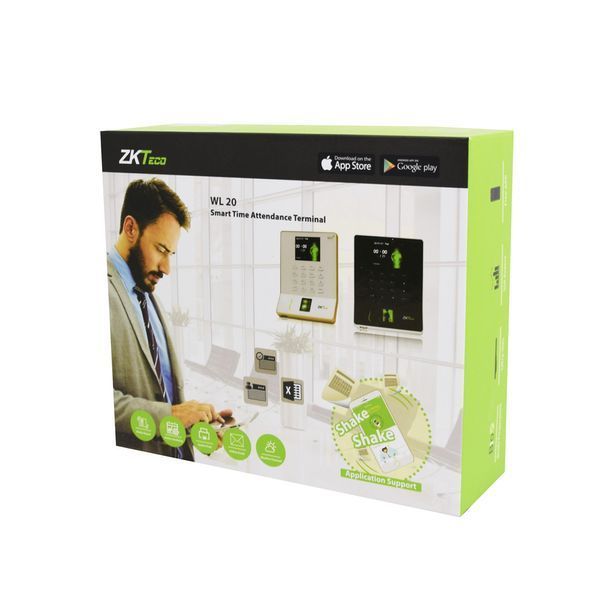Биометрический терминал ZKTeco WL20 black со считывателем отпечатка пальца с Wi-Fi 114656 фото