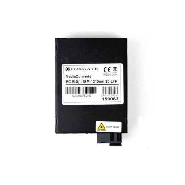 Медиаконвертер FoxGate EC-B-0,1-1SM-1310nm-20-LFP