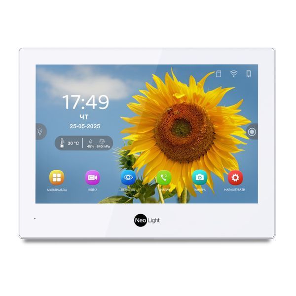 Комплект Neolight ALPHA Hybrid HD KIT SilverP: гибридный видеодомофон 8" с Wi-Fi и 2 Мп видеопанель 301764 фото