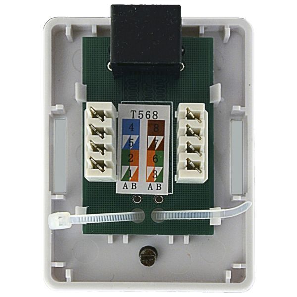 Розетка Kingda 1хRJ45 UTP белая