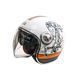 Мотошлем открытый Beon B-108A ABS 203 SHINY CREAM/ORANGE (глянец кремовый/оранжевый), размер XXL 298681 фото 1