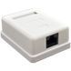 Розетка Kingda 1хRJ45 UTP белая 244027 фото 1
