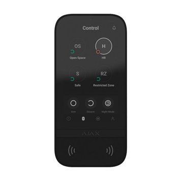 Клавиатура Ajax KeyPad TouchScreen black беспроводная с сенсорным экраном 276268 фото