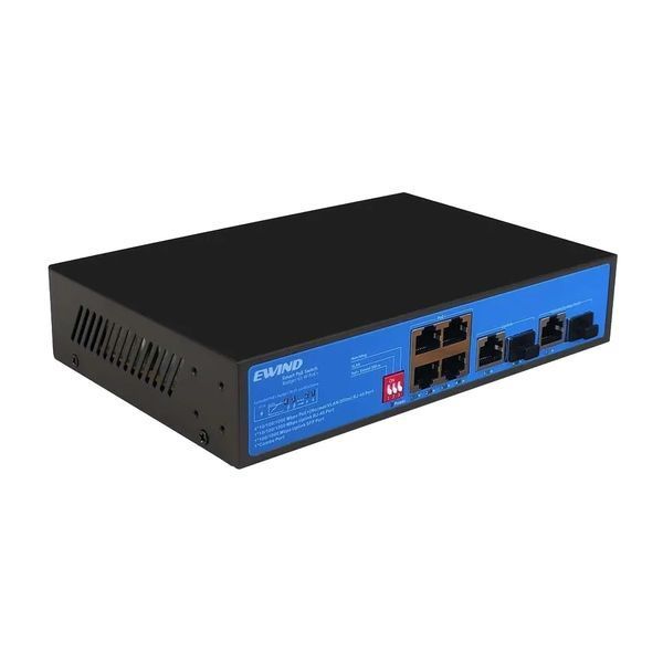 Неуправляемый гигабитный 7-портовый PoE-коммутатор Ewind EW-S1907CG-AP с 4 портами PoE 300994 фото