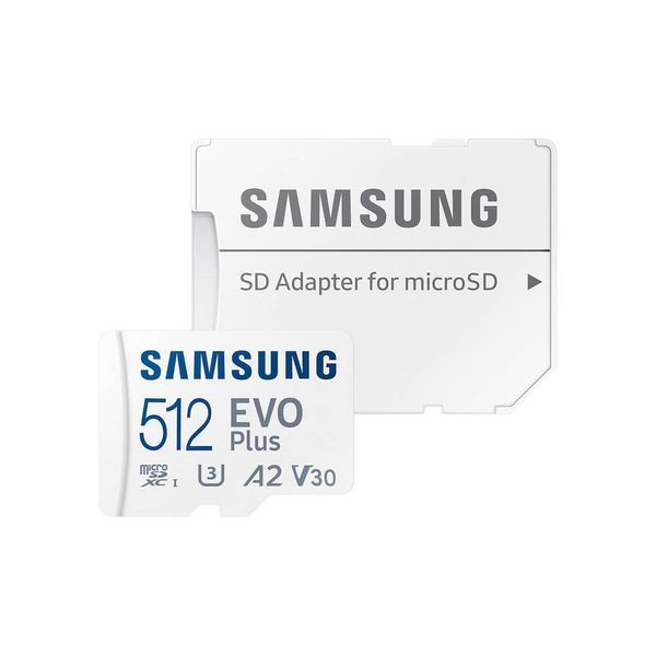 Карта пам'яті Samsung Evo Plus microSDXC 512GB UHS-I U3 V30 A2 + SD адаптер (MB-MC512SA/EU) 303241 фото