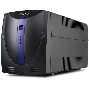 Источник бесперебойного питания Vinga VPE-800PU 800ВА / 480 Вт с LED-индикацией с USB в пластиковом корпусе