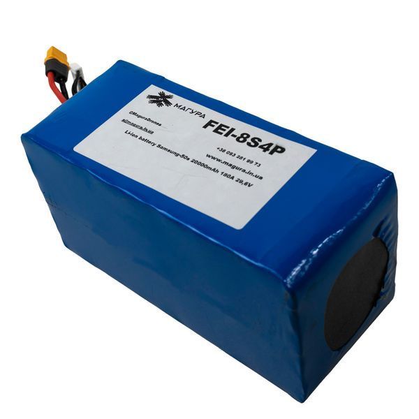 Акумулятор для FPV-дрона 8S4P Samsung 20000mAh INR21700-50S Li-Ion 28.8V 180A 305675 фото