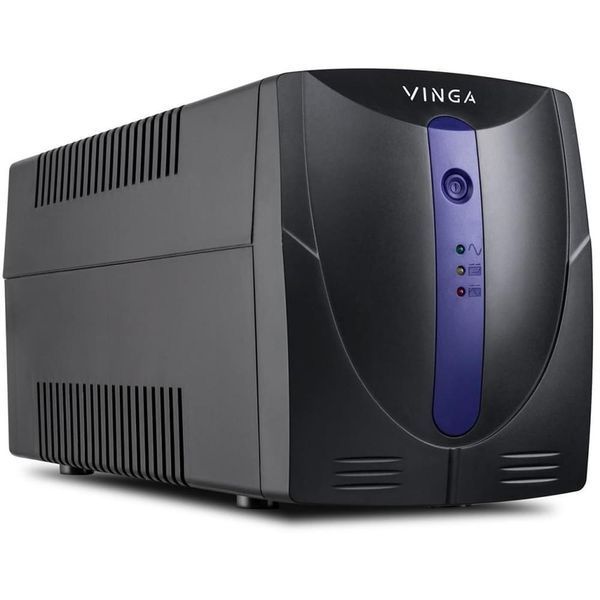 Джерело безперебійного живлення Vinga VPE-800PU 800ВА / 480 Вт з LED-індикацією з USB у пластиковому корпусі 201119 фото