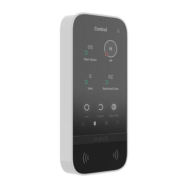 Клавиатура Ajax KeyPad TouchScreen white беспроводная с сенсорным экраном
