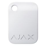 Защищенный бесконтактный брелок для клавиатуры Ajax Tag white (10 шт.)
