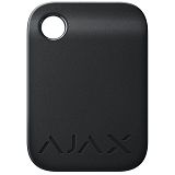 Защищенный бесконтактный брелок для клавиатуры Ajax Tag black (100 шт.)