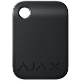 Защищенный бесконтактный брелок для клавиатуры Ajax Tag black (10 шт.)